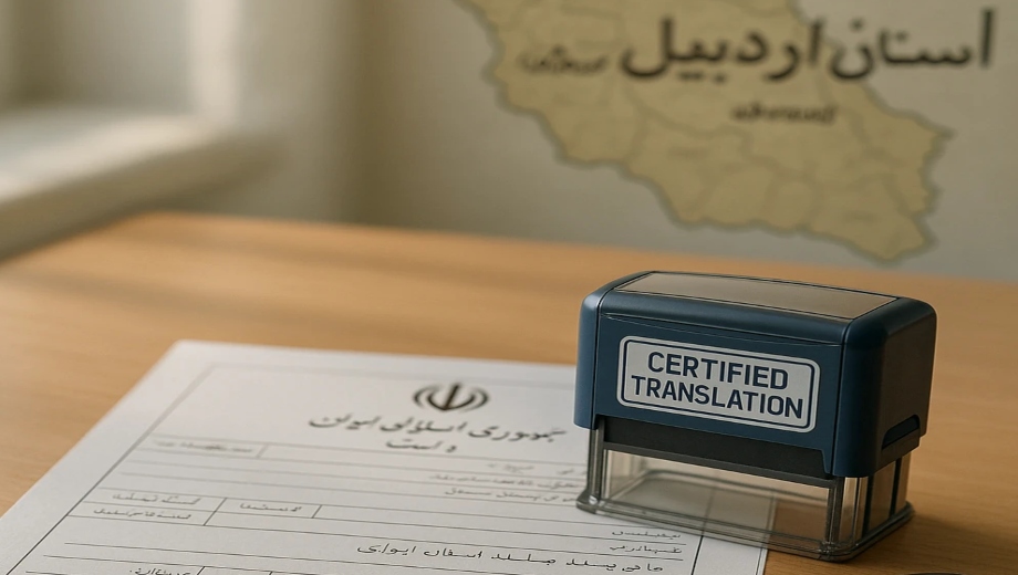 ترجمه رسمی در لاهرود با مهر دفتر ترجمه رسمی مهر اردبیل