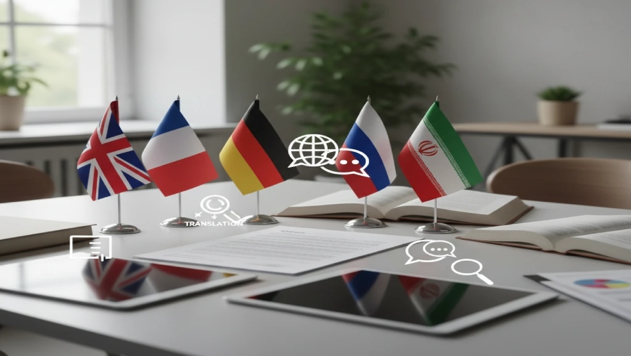 زبان‌های تحت پوشش ترجمه رسمی در نمین