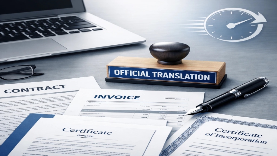 ترجمه رسمی اسناد تجاری در کمترین زمان در دارالترجمه مهر